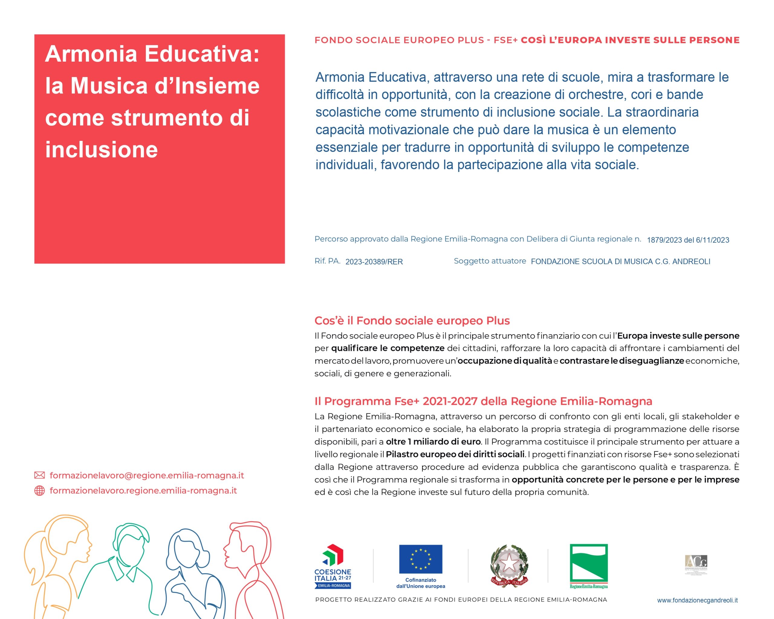Progetto regionale “Armonia Educativa: la Musica d’Insieme come strumento di inclusione”